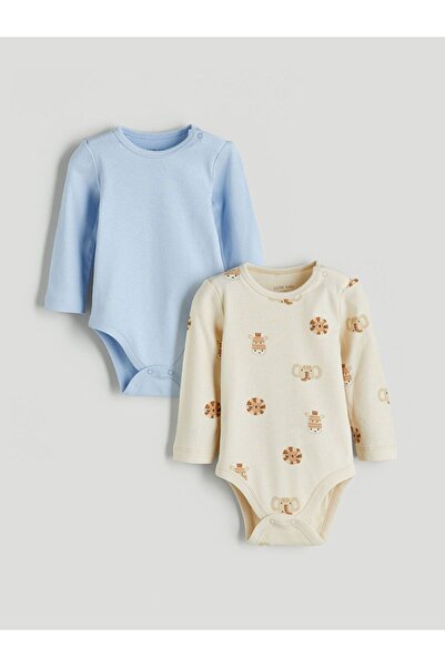 LC Waikiki LCW baby Baskılı Erkek Bebek Çıtçıtlı Body 2'li