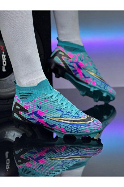 QUNDIR Boys' Adult Sock Football Shoes for Grass and Turf