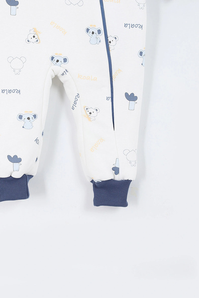 Ofislot Koala Desenli Astarlı Uzun Kollu Pamuklu Kışlık Çocuk Erkek Bebek Uyku Tulumu 2.5 Tog 2 3 4 5 6 Yaş