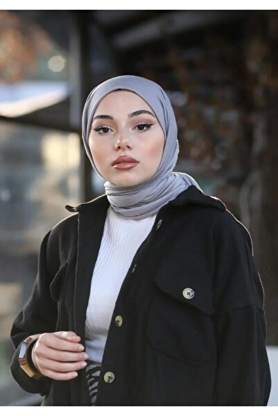 gül sezgin butik Women's Combed Cotton Shawl Gray