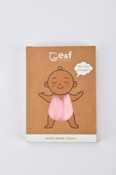 e&f Store Müslin Bebek Salopet Tulum - Bebe Pembe