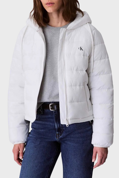 Calvin Klein Kapitoneli Logolu Regular Fit Kapüşonlu Şişme Mont LV047C521GHW6 MONT LV047C521G