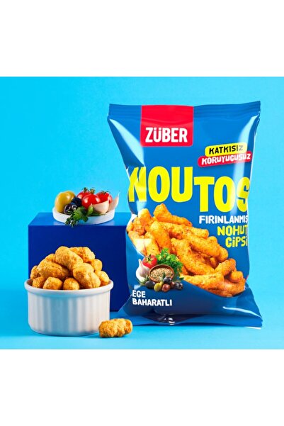 NW NessiWorld Nessiworld Noutos Oven Chickpea Chips 55 Gr Aegean Spice