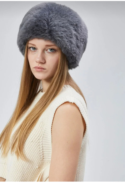 rushana Women's Kalpak Hat with Faux Fur and Quilted Lining Inside