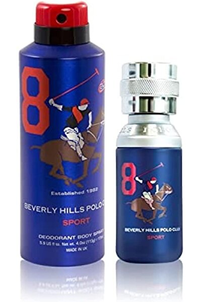 Beverly Hills Polo Club Eau de Toilette for Men #8, 50 ml with Deodorant