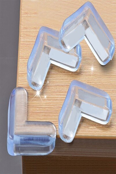 Go İthalat 8-Piece Table Coffee Table Corner Protector Silicone - Child Protection Device (5273)