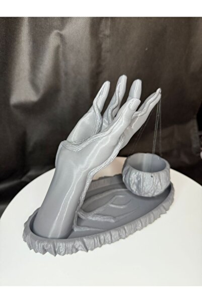 MYA DESİGN JEWERLY 3d Dekoratif Mumluk Mini Saksı Obje Biblo