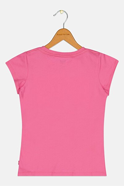 Levi's Toddlers Girl Brand Logo Short Sleeves T-Shirt, Pink