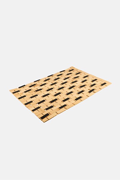 simply green Bamboo Lattice Bath Mat, Beige