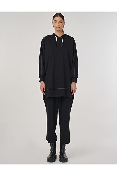 Kayra Punto Stitched Double Suit Black