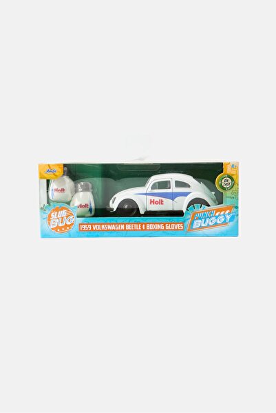 Jada 1959 Volkswagen Beetle Die-Cast Car With Mini Gloves, White