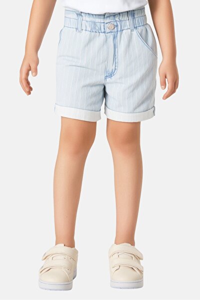 Levi's Kids Girl Stripe Denim Shorts, Multicolor