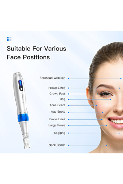 KINSEI BEAUTY قلم ديرما الكهربائي الدقيق ألتيما 2*12 دبوسًا، 2*24 دبوسًا، 2*3...