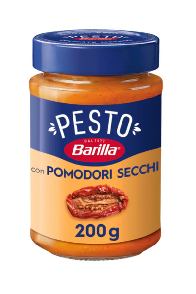 Barilla صلصة معكرونة بيستو بومودوري سيكي مع طماطم مجففة إيطالية 200 غرام × 4 قطع