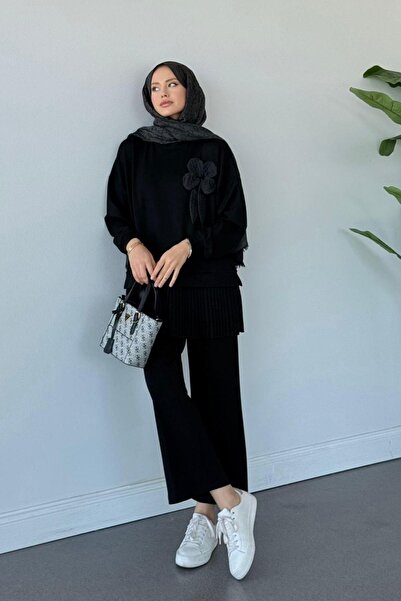 Hazamoda طقم أوجرا مودال مع بنطلون أسود
