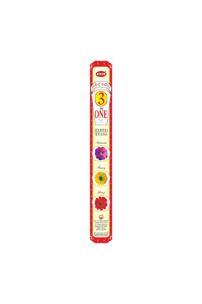 Hem Precious 3in1 Incense Sticks – 1 Packet (Approx. 240mm, 3 Fragrances)