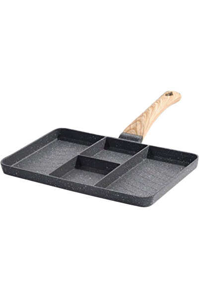 Hemoton Tigaie grill antiaderentă, 4 zone, compatibilă cu toate plitele, gaz,...