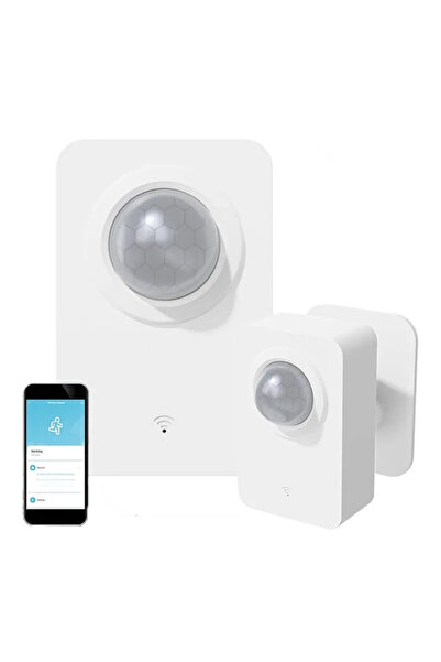 Gosund Senzor de mișcare S4, Wi-Fi 2.4GHz, unghi de detecție 128°, rază de acțiune 8m, 2x AA/USB, aplicație mobilă, comandă vocală