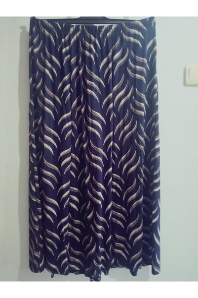 hoaryage 100% Cotton Elastic Waist Patterned Parted Combed Cotton Fabric Maxi...