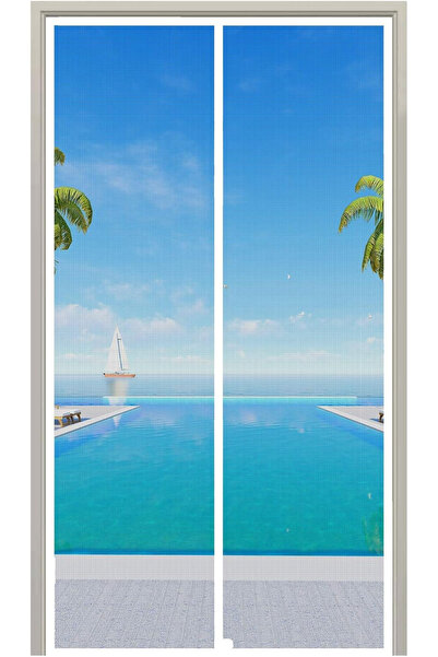 OEM Perdea groasă anti-insecte, fără găuri, 90x210 cm gri