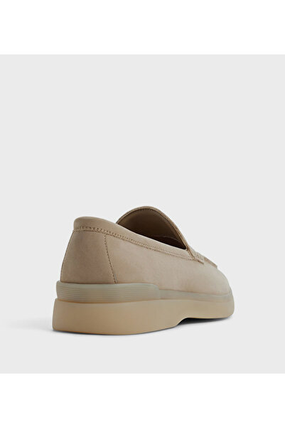 Aldo Shayn Beige Solid Slip-On Shoes
