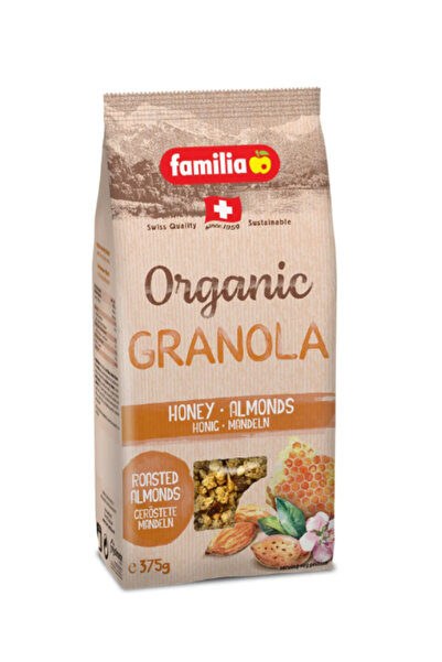 Familia حبوب جرانولا عضوية بالعسل واللوز 375 جرام × 4 قطع