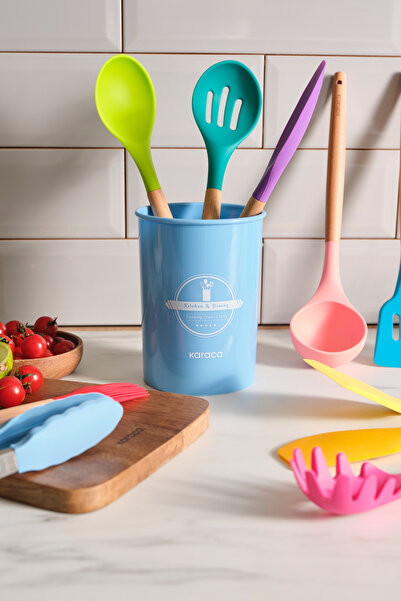 Karaca 12 Piece Silicone Serving Set with Supernova Stand