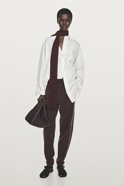 Massimo Dutti %100 kaşmir balloon fit pantolon