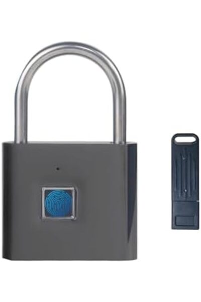 Generic Fingerprint Padlock with Emergency Key, IP66 Waterproof Smart Padlock