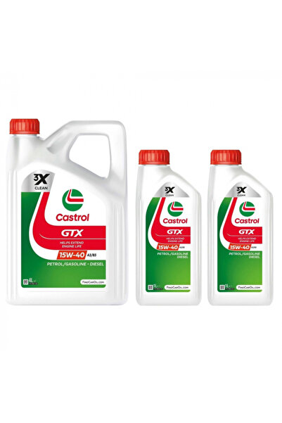 CASTROL Pachet 6 litri Ulei GTX 15W40 A3/B3