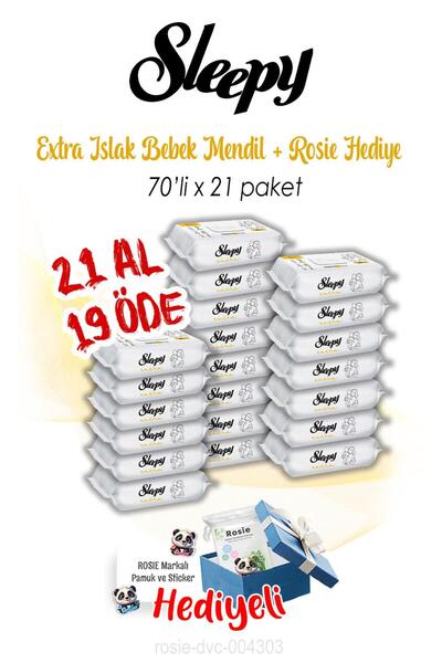 Sleepy اشتري 19 واحصل على 17 مجانًا من مناشف الأطفال المبللة الإضافية مقاس 70...