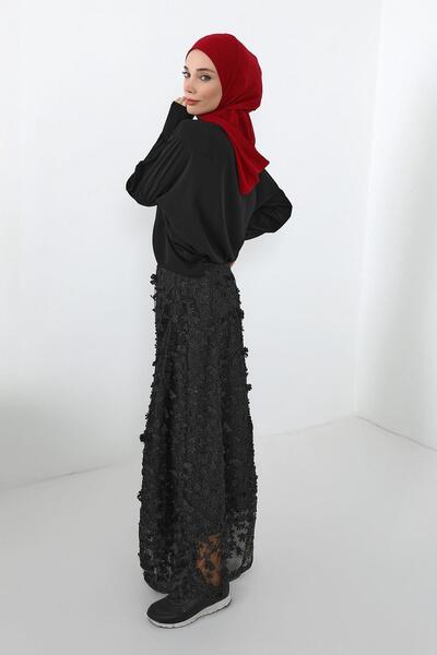 Aisha's Design Chiffon Hooded Combed Cotton Bonnet with Neck Covering Feature, B-95, Burgundy - Burgundy
