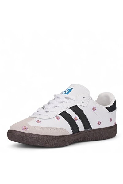 Tuğba Ortopedi 104 Pantofi sport pentru femei, alb/negru, cu flori