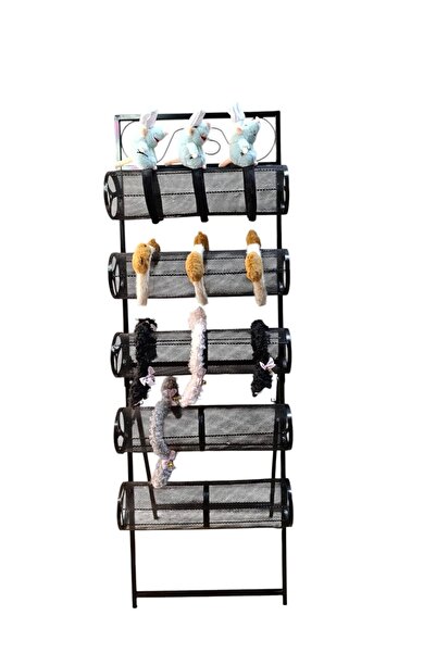 MeGass Dekor Imported Metal Leg Black Color 148/49 cm Five Tier Crown Stand