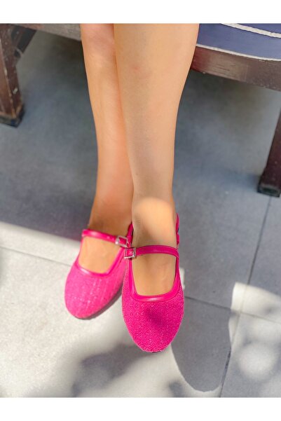 Genel Markalar DOZZA FUŞYA TUVİT KUMAŞ BANTLI BABET AYAKKABI