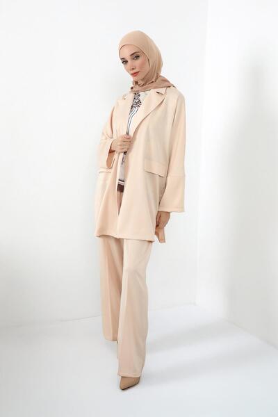 Aisha's Design Chiffon Hooded Combed Cotton Bonnet with Neck Covering Feature, B-95, Milk Coffee - Milk Coffee