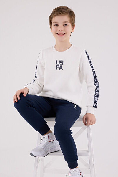 U.S. Polo Assn. U.S. Polo Assn. Boys White Jumpsuit Set