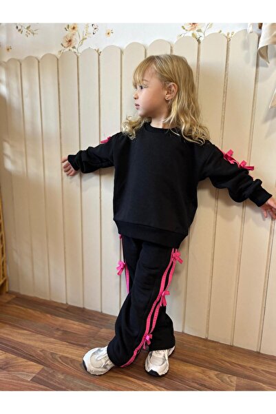 YARENKİDS Girls' Esortman Suit with Bow Detail, Ages 3-10