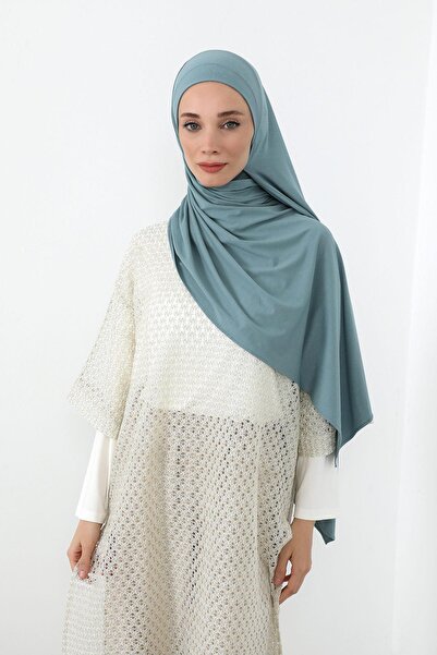 Aisha's Design Πρακτικό χτενισμένο βαμβακερό σάλι που καλύπτει τον λαιμό, PS-59, Dark Mint