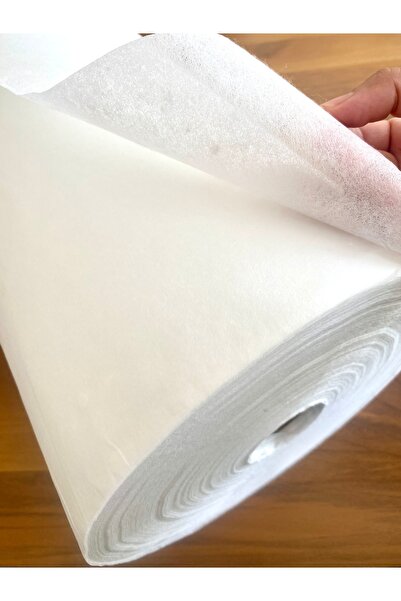 seyranat 5 Meters No. 506 White Tearable Non-Adhesive Width 70 cm Embroidery Mesh, Fabric, Lining