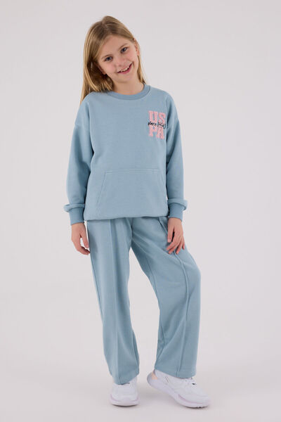 U.S. Polo Assn. U.S. Polo Assn. Girls Soft Green Jumpsuit Set