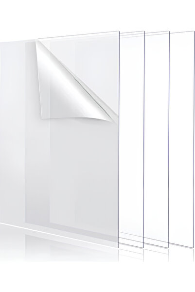 KrcDisplay Kıraç Reklam 4.8 - 5mm Şeffaf Pleksi Levha Cam Görünümlü Pleksi Akrilik Mika Pleksiglass Tüm Ebatlar