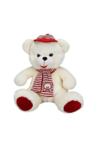 TOYFEST Plush bear with hat and scarf 50 cm