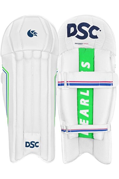DSC Intense Shoc Wicket Keeping Legguard | Mens | White | PVC | Lightweight & Comfortable Fit