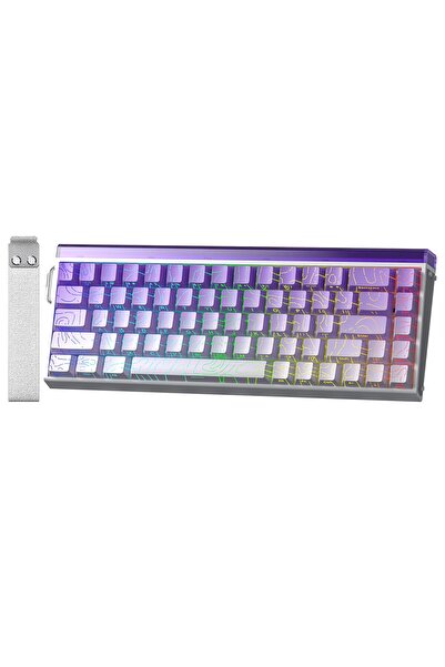 Aula Hero 68 He Manyetik Klavye Rapid Trigger Dragon King Switch 8000Hz RGB Neon TKL Hot Swap Oyuncu