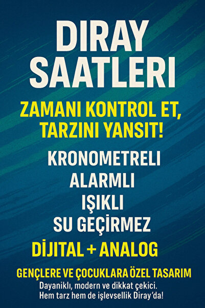 G Sport POLO Diray 30 Meter Water Resistant Children'S/Teenager's Watch with Light, Alarm, Stopwatch and Calendar