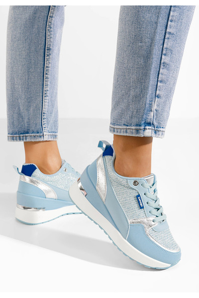 B T Shoes Sneakers με πλατφόρμα Zaneta Γαλάζιο
