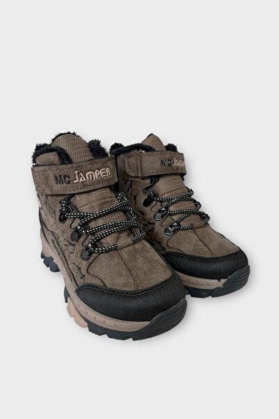 Liger Παιδικές μπότες εξωτερικού χώρου με φλις εσωτερικά και φερμουάρ VİZON