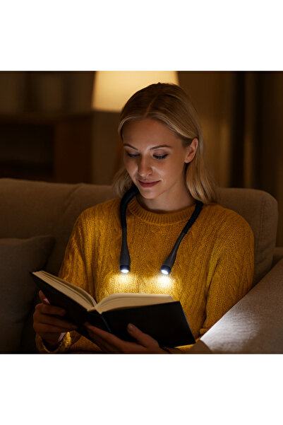 zola LED reading lamp, warm/neutral/cool light, 3 intensities, flexible, USB-C, 59 x 2.3 cm
