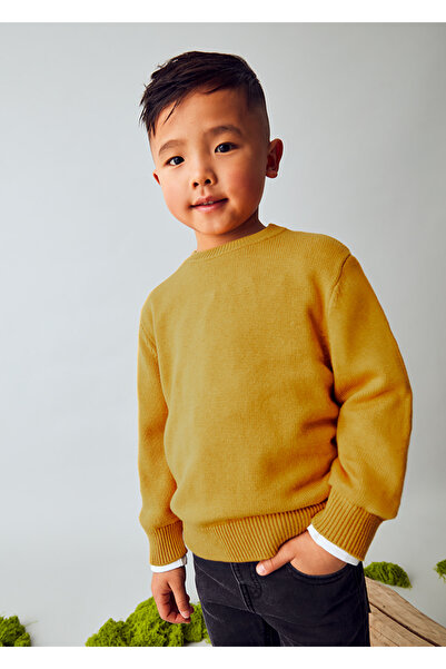 MAYORAL Boy's Basic Sweater Mustard 311